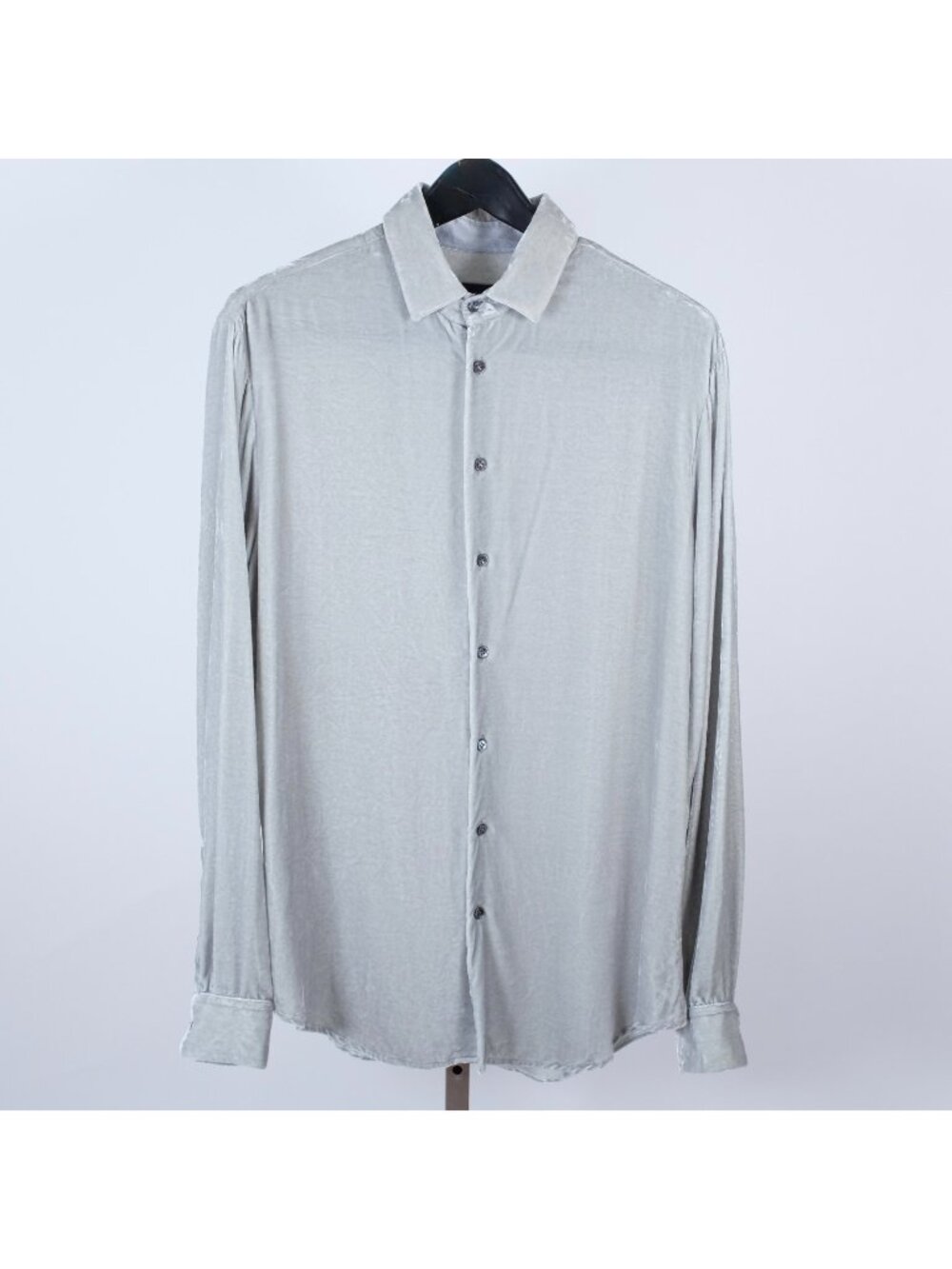 New Giorgio Armani Black Label shirt 15.5 - 40 - Medium velvet gray